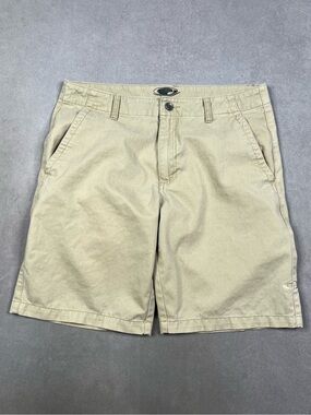 Oakley Men's Light Khaki Flat Front Shorts